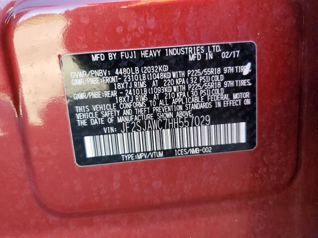 Photo 14 from auction – 2017 SUBARU FORESTER 2 with VIN JF2SJAWC7HH557029