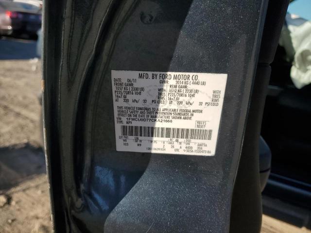 Photo 14 from auction – 2012 FORD ESCAPE XLT with VIN 1FMCU0D77CKA21666
