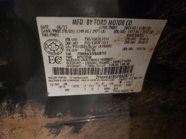 Photo 14 from auction – 2015 FORD FLEX SEL with VIN 2FMHK6C85FBA08745