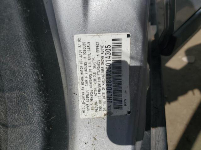 Photo 14 from auction – 2002 HONDA CR-V LX with VIN JHLRD684X2C014305