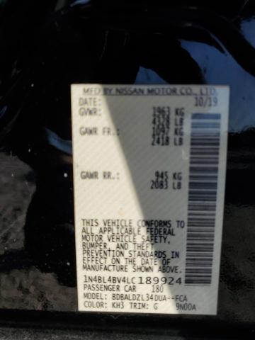 Photo 14 from auction – 2020 NISSAN ALTIMA S with VIN 1N4BL4BV4LC189924
