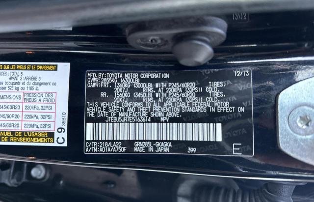 Photo 10 from auction – 2014 TOYOTA 4RUNNER SR with VIN JTEBU5JR7E5163614