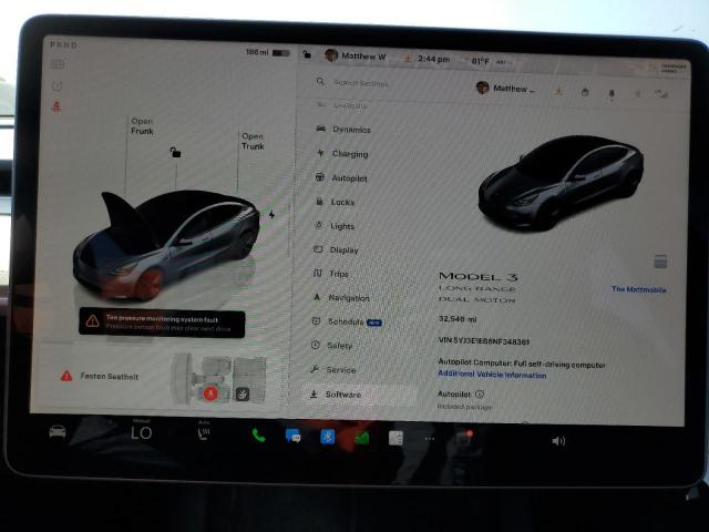 Photo 9 from auction – 2022 TESLA MODEL 3 with VIN 5YJ3E1EB6NF348361