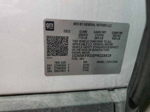 Photo 14 from auction – 2023 CHEVROLET SUBURBAN K with VIN 1GNSKFKD2PR328619