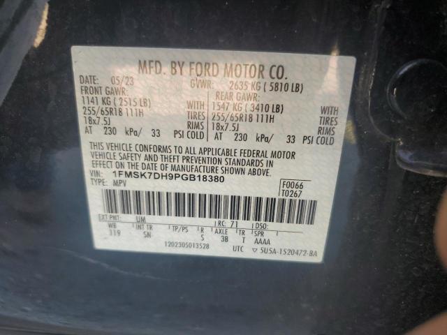 Photo 14 from auction – 2023 FORD EXPLORER X with VIN 1FMSK7DH9PGB18380