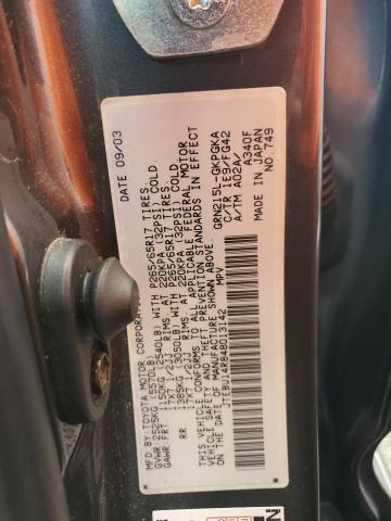Photo 14 from auction – 2004 TOYOTA 4RUNNER SR with VIN JTEBU14R848013142