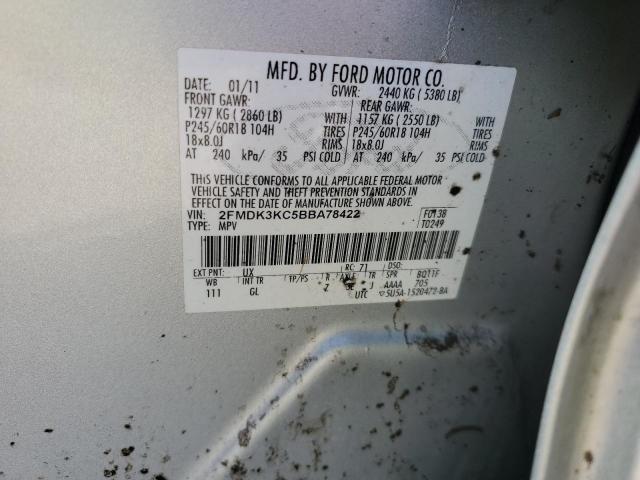 Photo 14 from auction – 2011 FORD EDGE LIMIT with VIN 2FMDK3KC5BBA78422