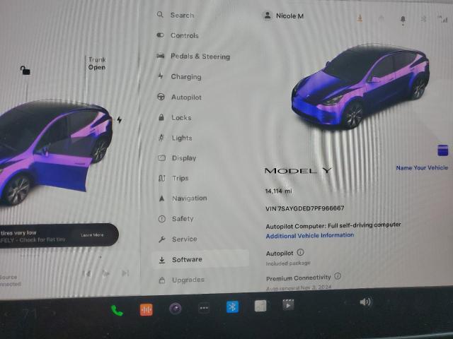 Photo 9 from auction – 2023 TESLA MODEL Y with VIN 7SAYGDED7PF966667