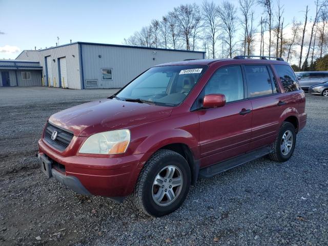 HONDA PILOT EXL 2004 with VIN 2HKYF18574H603995 - Photo from auction