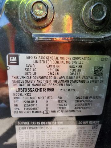 Photo 14 from auction – 2017 BUICK ENVISION E with VIN LRBFXBSAXHD181568