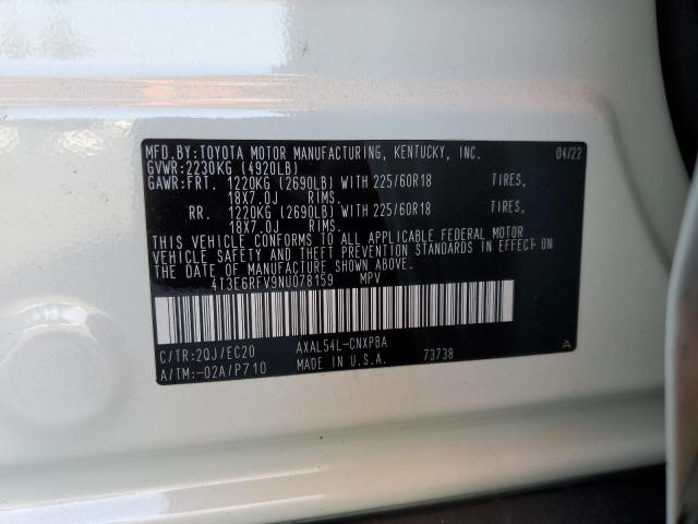 Photo 14 from auction – 2022 TOYOTA RAV4 XSE with VIN 4T3E6RFV9NU078159