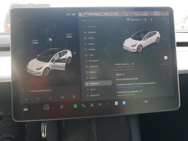 Photo 9 from auction – 2021 TESLA MODEL 3 with VIN 5YJ3E1EBXMF997482