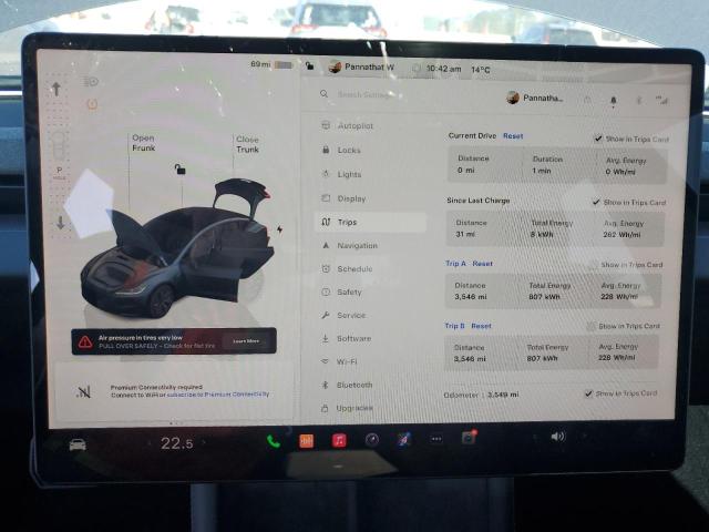 Photo 9 from auction – 2024 TESLA MODEL 3 with VIN 5YJ3E1EA2RF827101