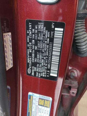 Photo 14 from auction – 2016 HYUNDAI TUCSON LIM with VIN KM8J33A43GU026931