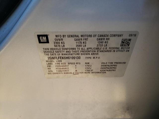 Photo 14 from auction – 2017 CHEVROLET EQUINOX LT with VIN 2GNFLFEK6H6199130