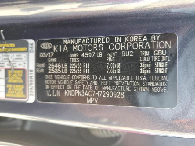 Photo 14 from auction – 2017 KIA SPORTAGE E with VIN KNDPN3AC7H7290928
