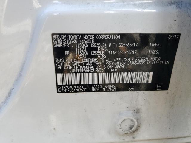 Photo 14 from auction – 2017 TOYOTA RAV4 XLE with VIN JTMRFREV5HD214856