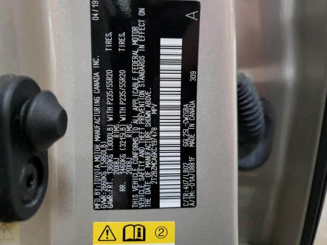 Photo 14 from auction – 2019 LEXUS RX 350 BAS with VIN 2T2BZMCA6KC197478