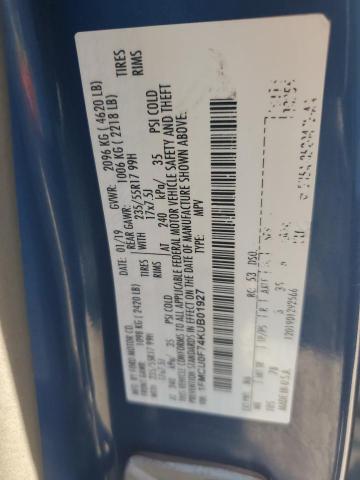 Photo 14 from auction – 2019 FORD ESCAPE S with VIN 1FMCU0F74KUB01927