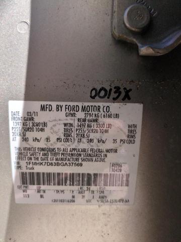 Photo 14 from auction – 2011 FORD EXPLORER X with VIN 1FMHK7D83BGA37569
