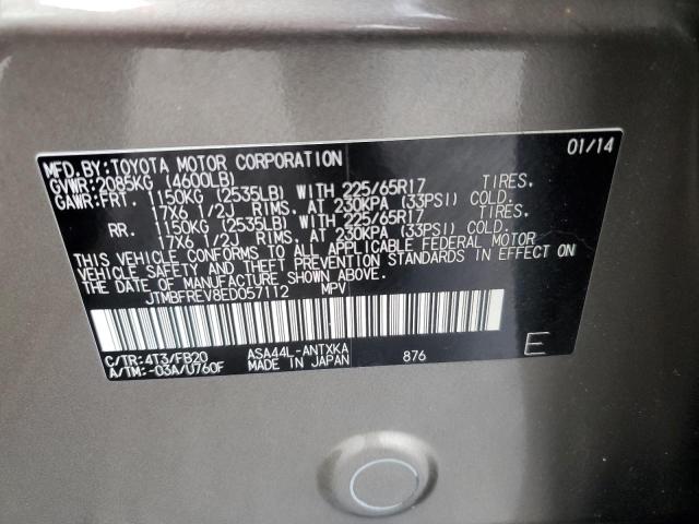 Photo 14 from auction – 2014 TOYOTA RAV4 LE with VIN JTMBFREV8ED057112