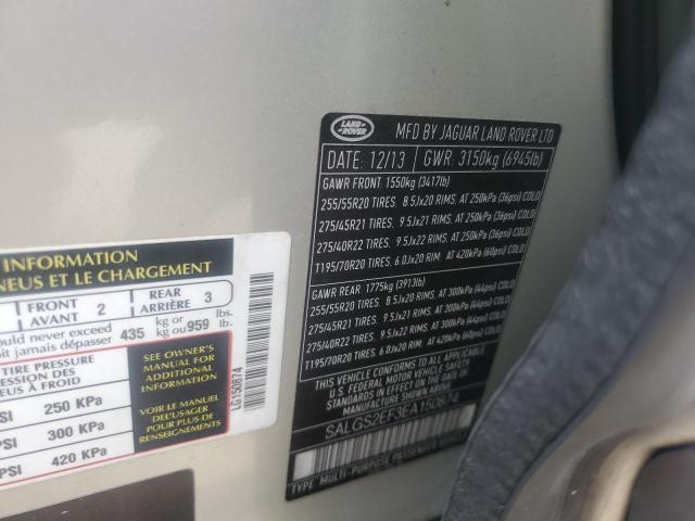 Photo 14 from auction – 2014 LAND ROVER RANGE ROVE with VIN SALGS2EF3EA150874