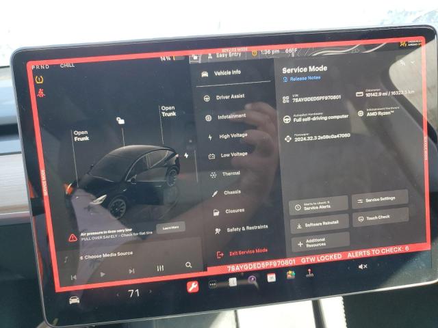 Photo 9 from auction – 2023 TESLA MODEL Y with VIN 7SAYGDED5PF970801
