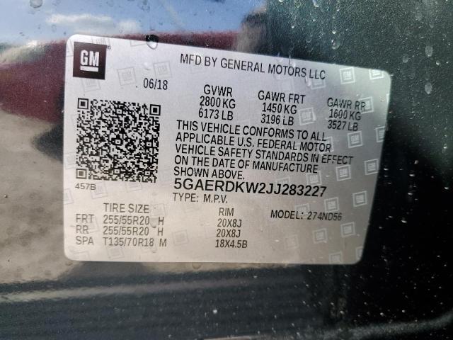 Photo 14 from auction – 2018 BUICK ENCLAVE AV with VIN 5GAERDKW2JJ283227