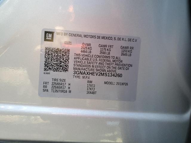 Photo 14 from auction – 2021 CHEVROLET EQUINOX LS with VIN 3GNAXHEV2MS134260