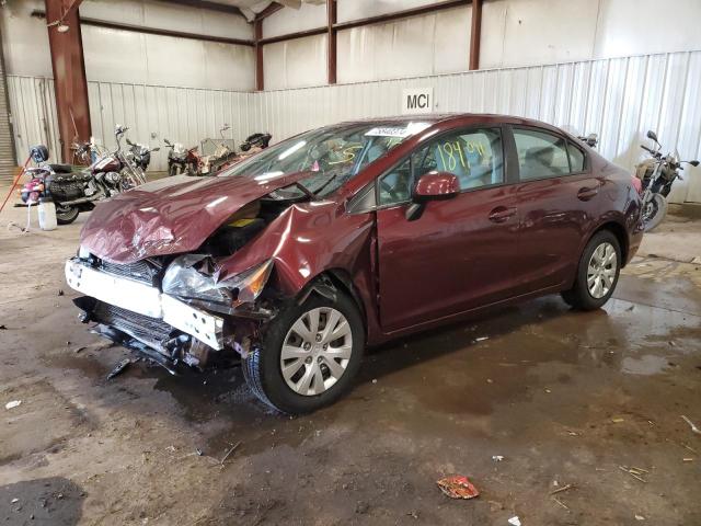 HONDA CIVIC LX 2012 with VIN 19XFB2F59CE047560 - Photo from auction