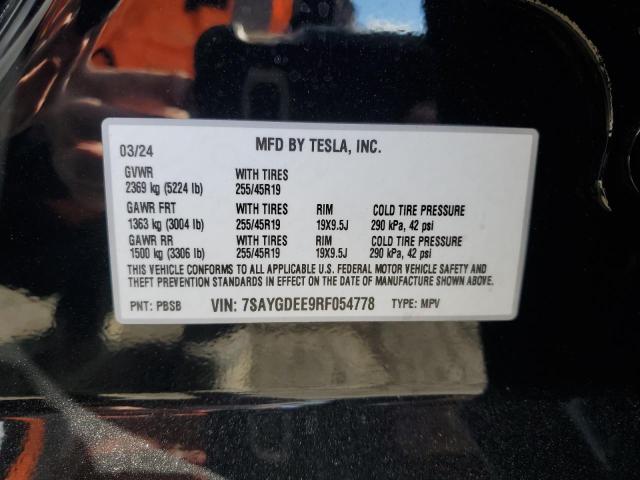 Photo 14 from auction – 2024 TESLA MODEL Y with VIN 7SAYGDEE9RF054778