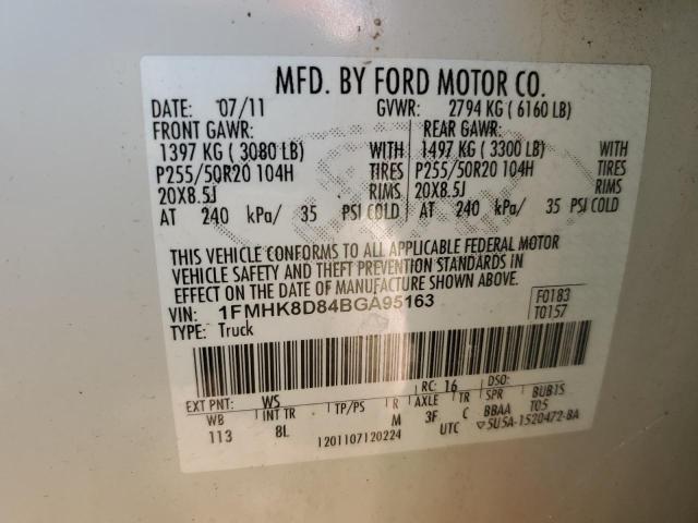 Photo 14 from auction – 2011 FORD EXPLORER X with VIN 1FMHK8D84BGA95163