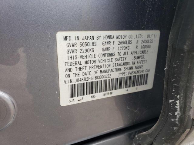 Photo 10 from auction – 2011 ACURA RL with VIN JH4KB2F61BC000552