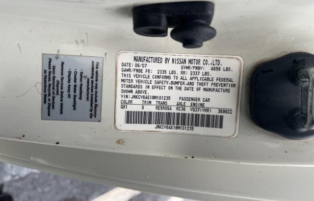 Photo 10 from auction – 2008 INFINITI G37 BASE with VIN JNKCV64E18M101235