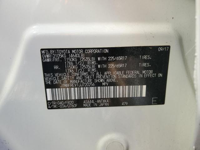 Photo 14 from auction – 2018 TOYOTA RAV4 LE with VIN JTMBFREV1JJ720256