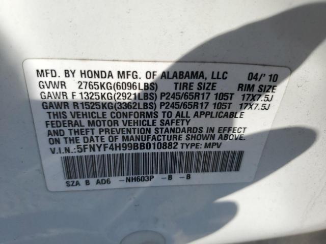 Photo 14 from auction – 2011 HONDA PILOT TOUR with VIN 5FNYF4H99BB010882