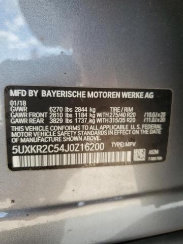 Photo 14 from auction – 2018 BMW X5 SDRIVE3 with VIN 5UXKR2C54J0Z16200