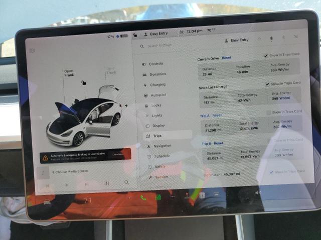 Photo 9 from auction – 2020 TESLA MODEL 3 with VIN 5YJ3E1EB2LF742307