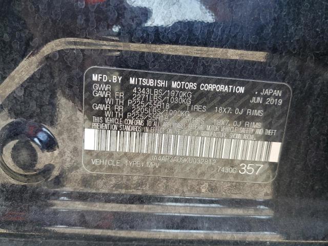 Photo 14 from auction – 2019 MITSUBISHI OUTLANDER with VIN JA4AP3AU9KU032812