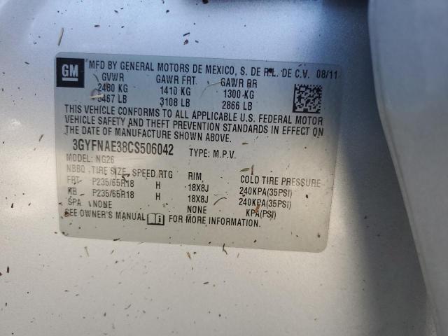 Photo 14 from auction – 2012 CADILLAC SRX LUXURY with VIN 3GYFNAE38CS506042