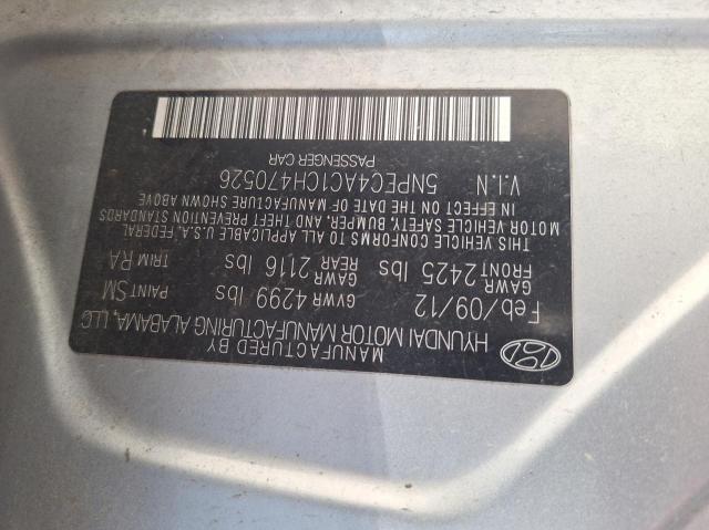 Foto 10 de la subasta – 2012 HYUNDAI SONATA SE con VIN 5NPEC4AC1CH470526