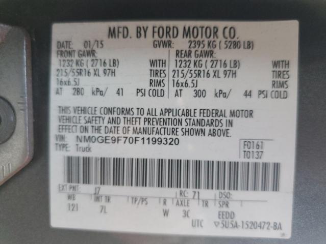 Photo 14 from auction – 2015 FORD TRANSIT CO with VIN NM0GE9F70F1199320