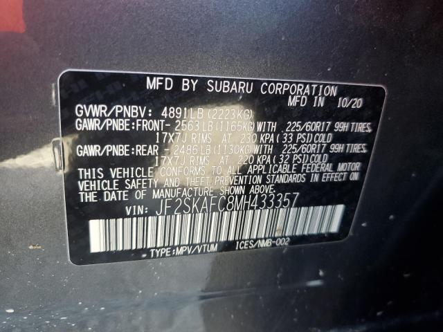 Photo 14 from auction – 2021 SUBARU FORESTER P with VIN JF2SKAFC8MH433357