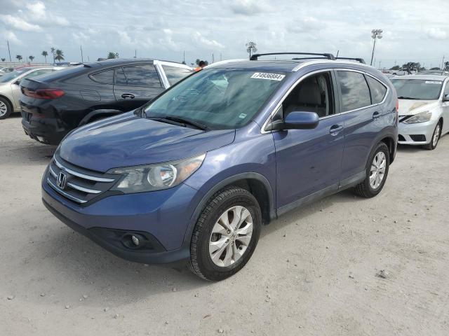 HONDA CR-V EXL 2014 with VIN 2HKRM4H77EH634386 - Photo from auction