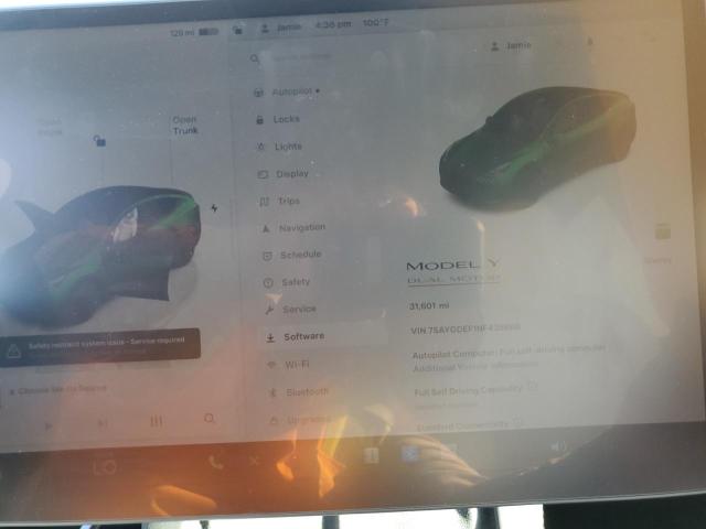 Photo 9 from auction – 2022 TESLA MODEL Y with VIN 7SAYGDEF1NF438668