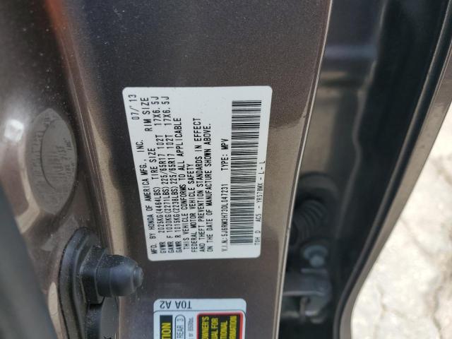 Photo 14 from auction – 2013 HONDA CR-V EXL with VIN 5J6RM3H73DL047231