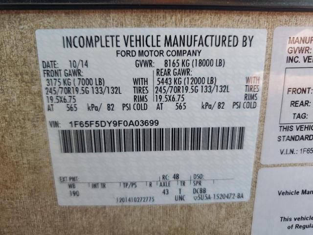 Photo 10 from auction – 2015 FORD F53 with VIN 1F65F5DY9F0A03699