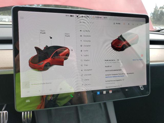 Photo 9 from auction – 2021 TESLA MODEL 3 with VIN 5YJ3E1EA9MF921484