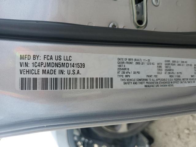 Photo 14 from auction – 2021 JEEP CHEROKEE L with VIN 1C4PJMDN5MD141539