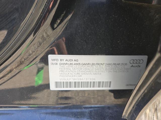 Photo 10 from auction – 2009 AUDI A4 2.0T QU with VIN WAULF78K59A137336